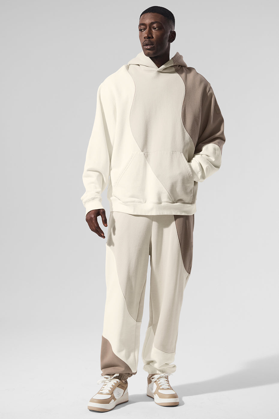 Make Waves Hoodie - Ivory/Bone/Gravel