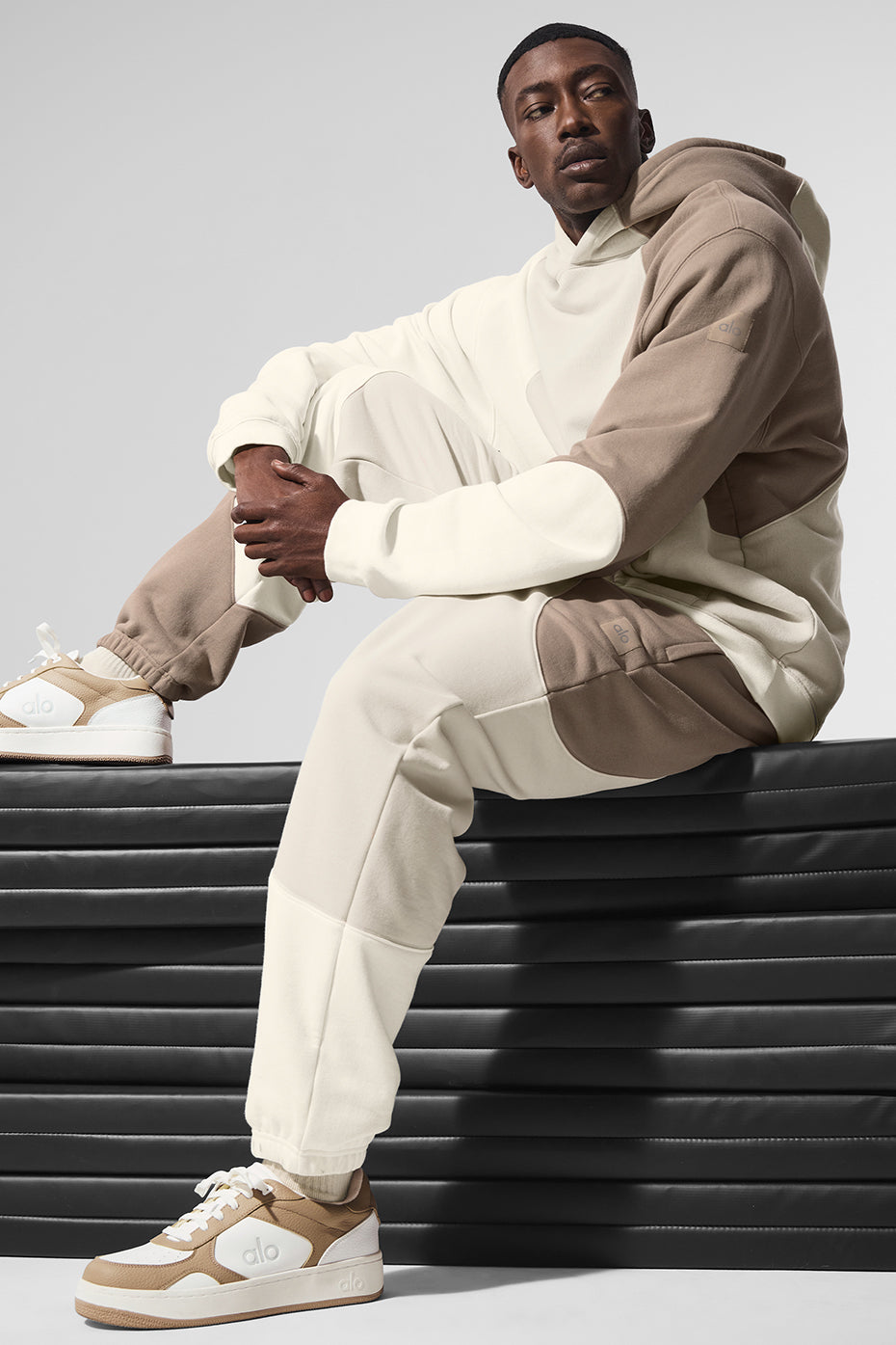 Make Waves Sweatpant - Ivory/Bone/Gravel