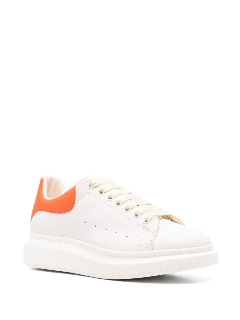 ALEXANDER MCQUEEN - Baskets oversize off white/orange