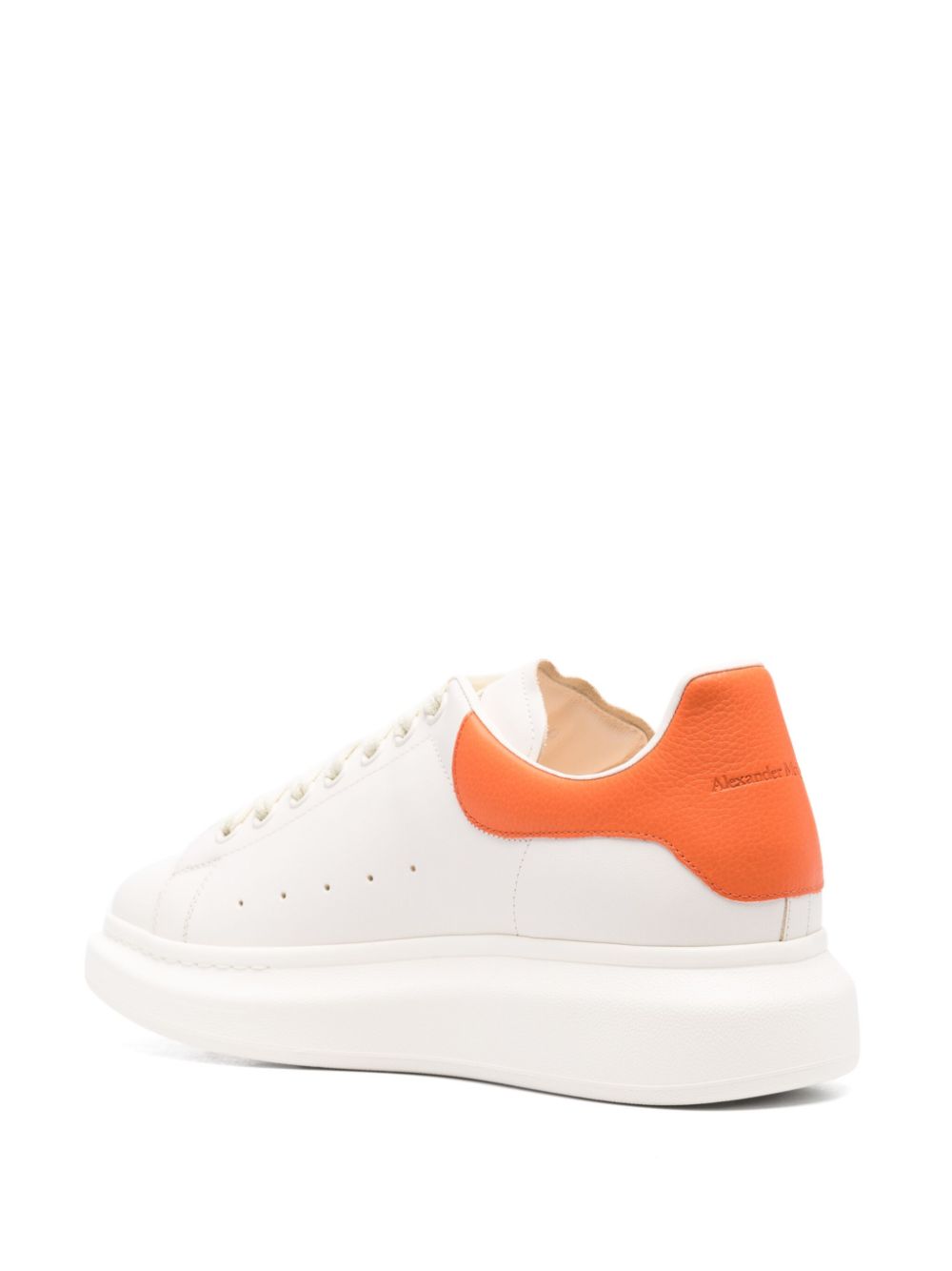 ALEXANDER MCQUEEN - Baskets oversize off white/orange