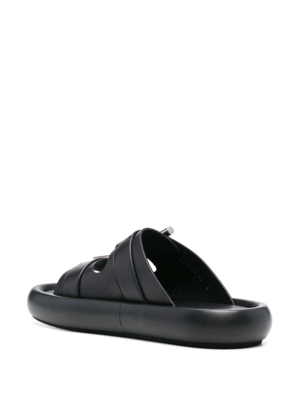 ALEXANDER MCQUEEN - Sandales en cuir noir