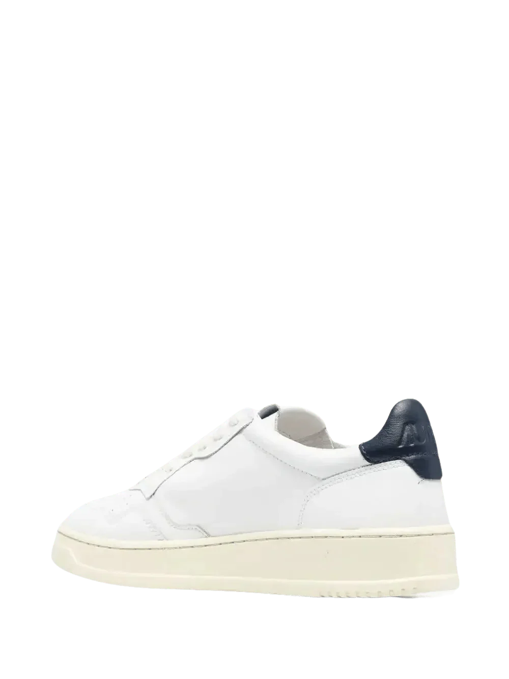 AUTRY - Baskets en Cuir Blanche et Bleu