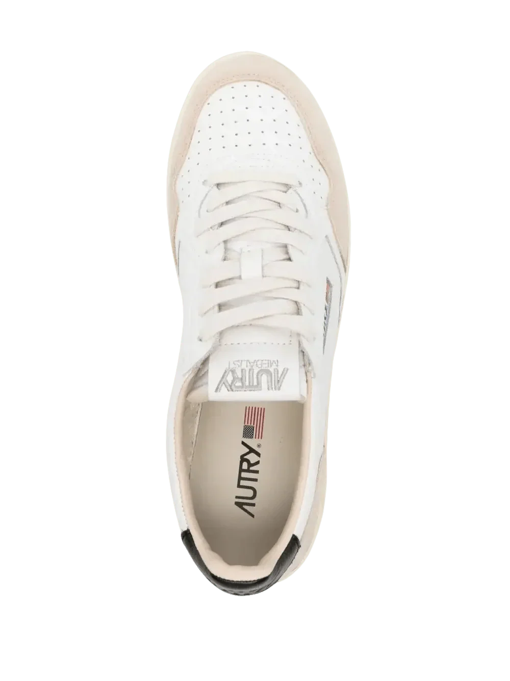 AUTRY - Baskets en Cuir Noir et Blanc