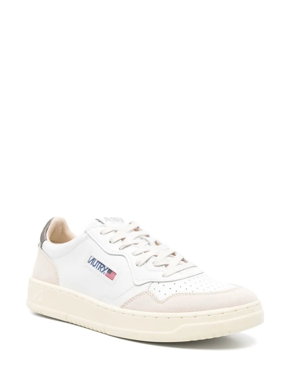AUTRY - Baskets Medalist en cuir Blanc