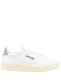 AUTRY - BASKETS MEDALIST LOW EN CUIR BLANC ET DAIM BLEU - Lothaire