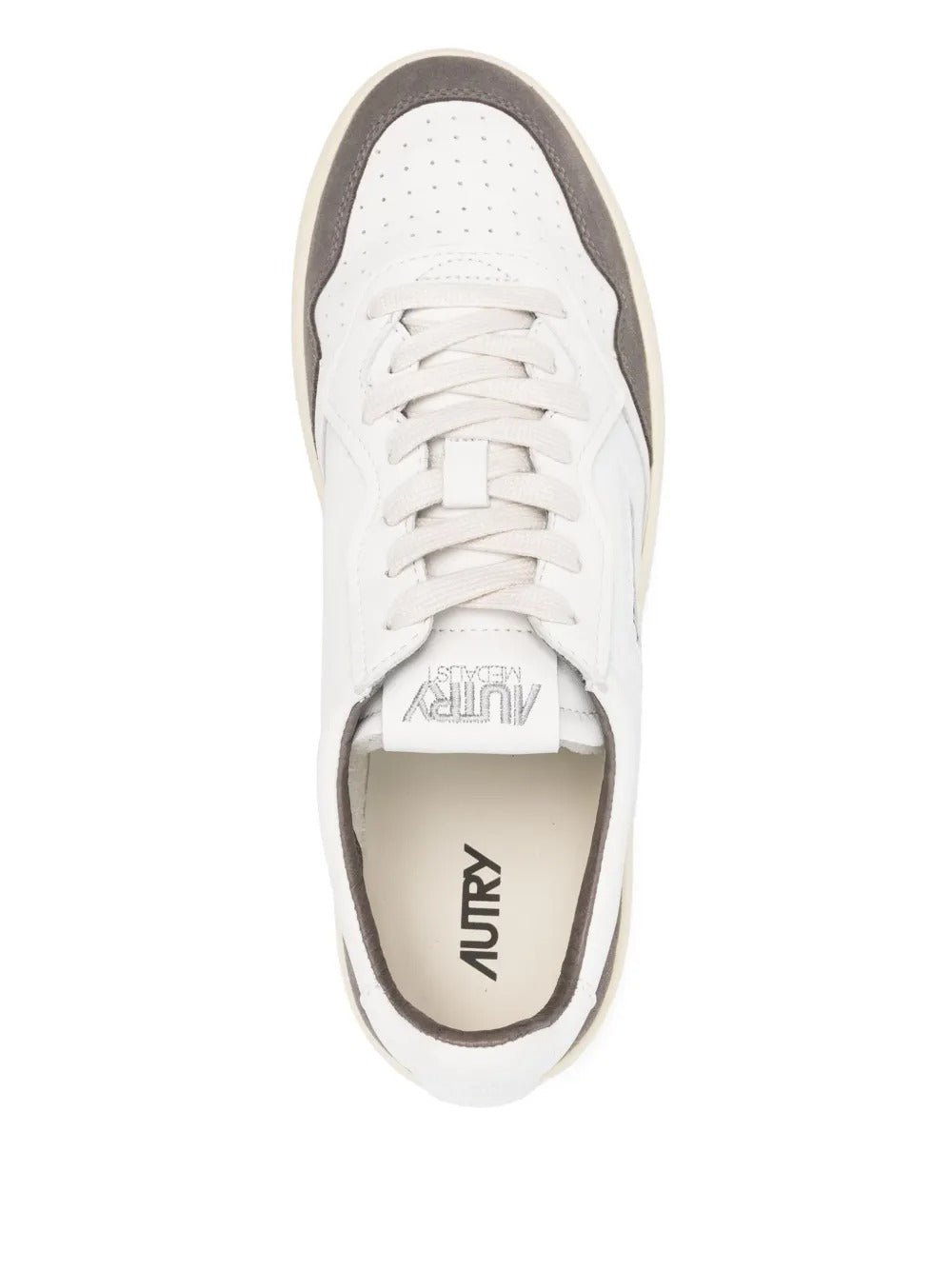AUTRY - Medalist low Sneakers Gris et Blanc